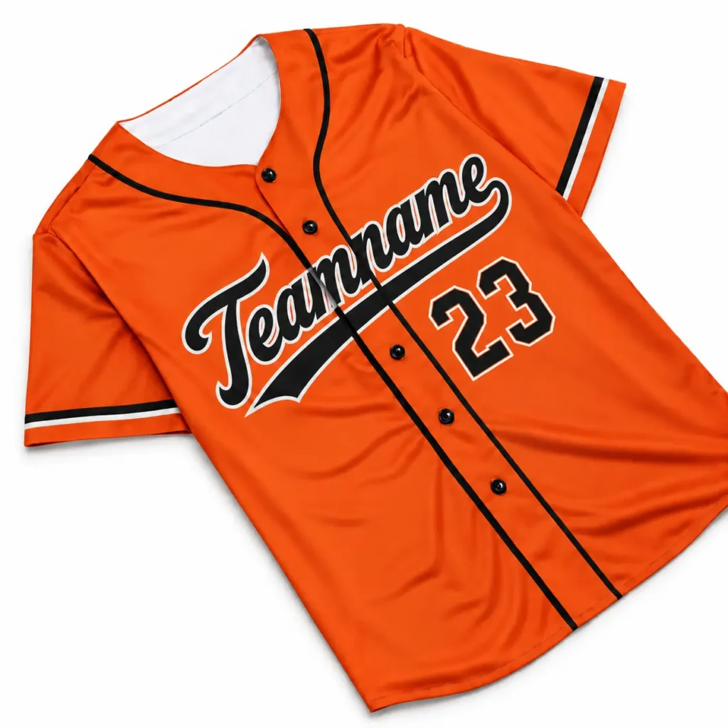 Baltimore Orange and Black Custom Baseball Jersey with Name and Number