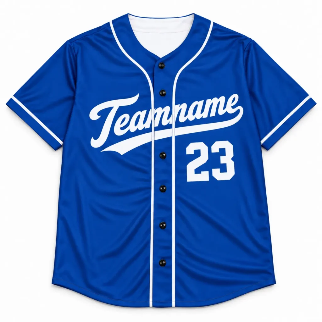 Los Angeles Royal Blue and White Custom Baseball Jersey with Name and Number