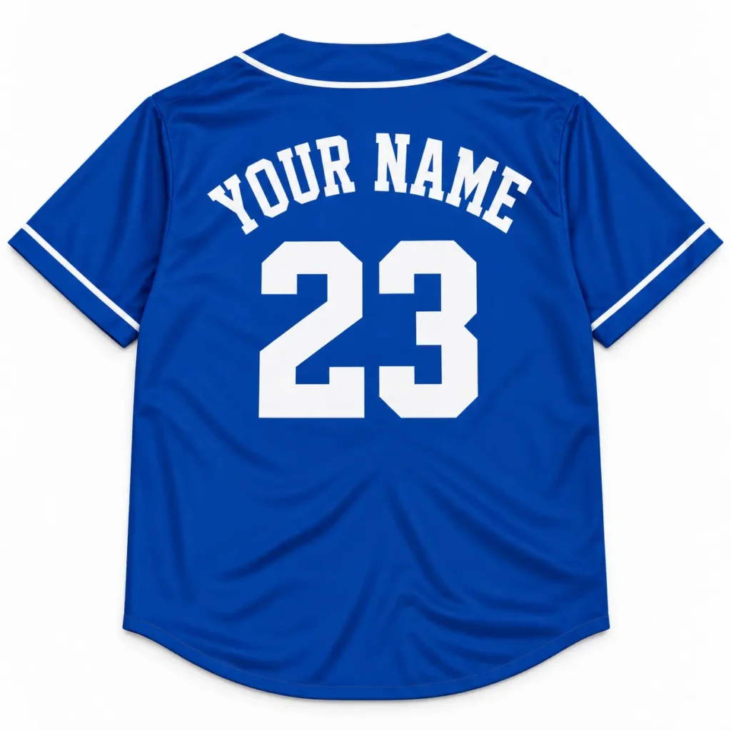 Los Angeles Royal Blue and White Custom Baseball Jersey with Name and Number