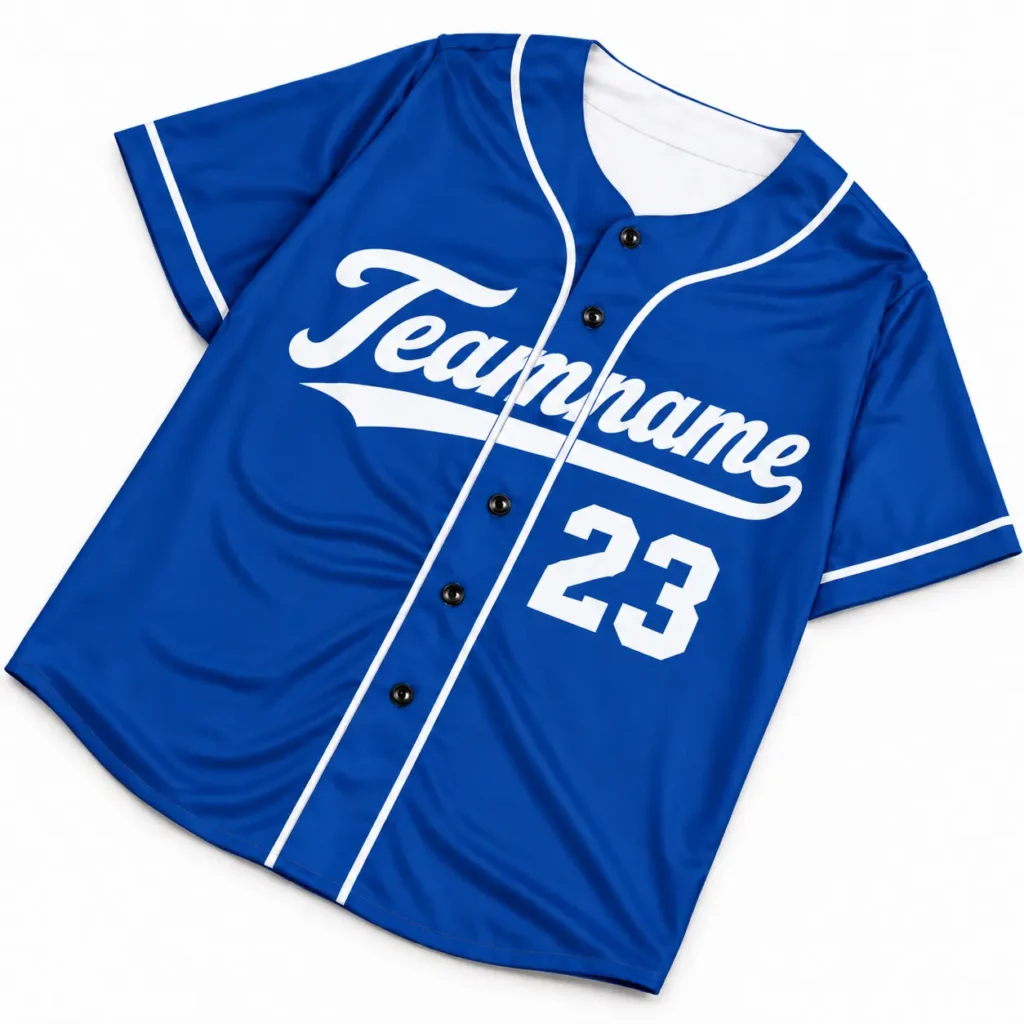 Los Angeles Royal Blue and White Custom Baseball Jersey with Name and Number