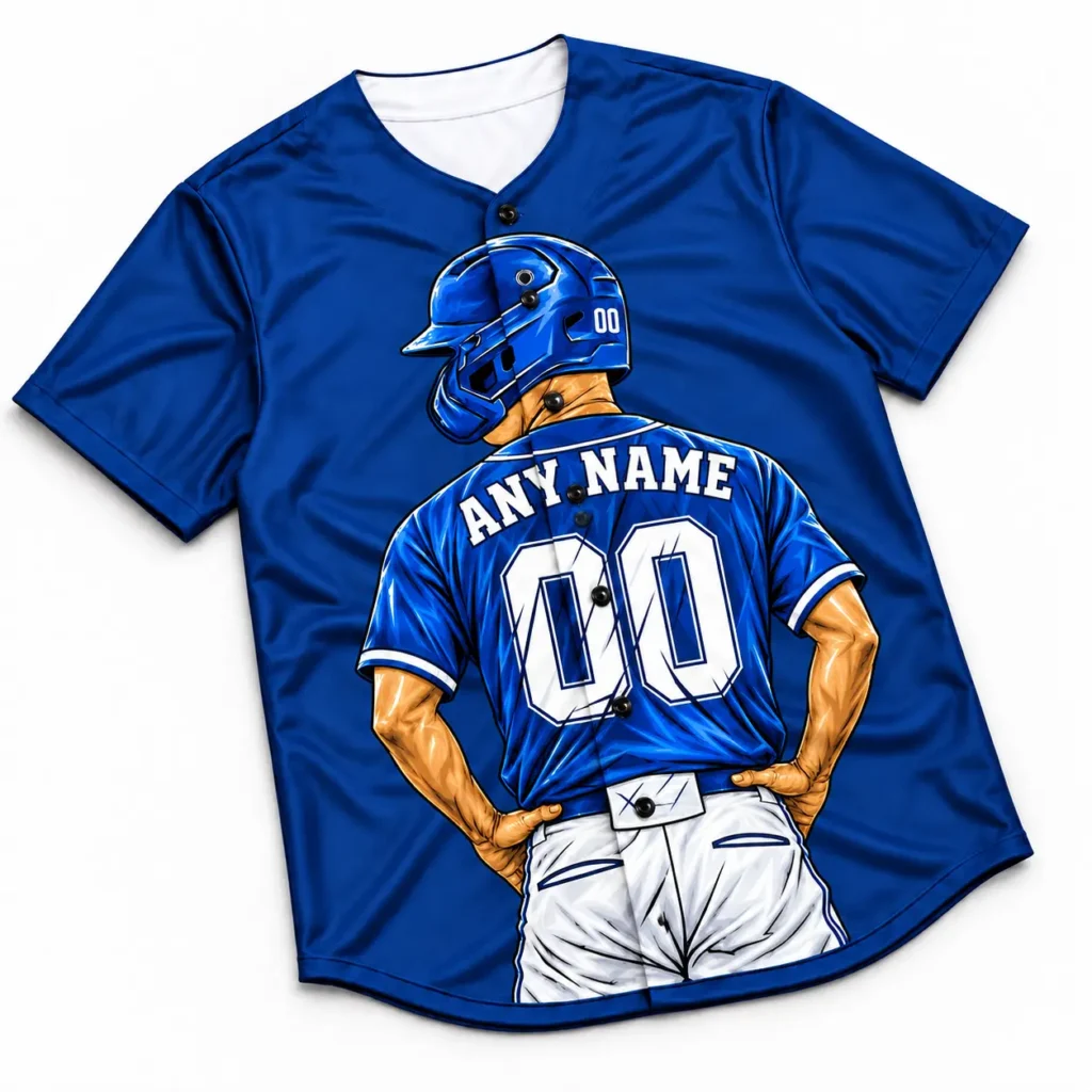 Los Angeles Royal Blue and White Player Design Custom Baseball Jersey with Name and Number