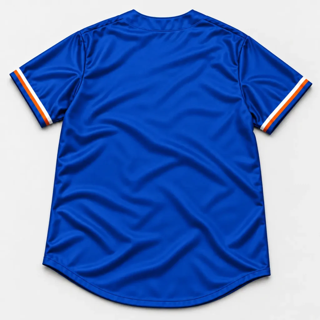 New York Royal Blue and Orange Player Design Custom Baseball Jersey with Name and Number