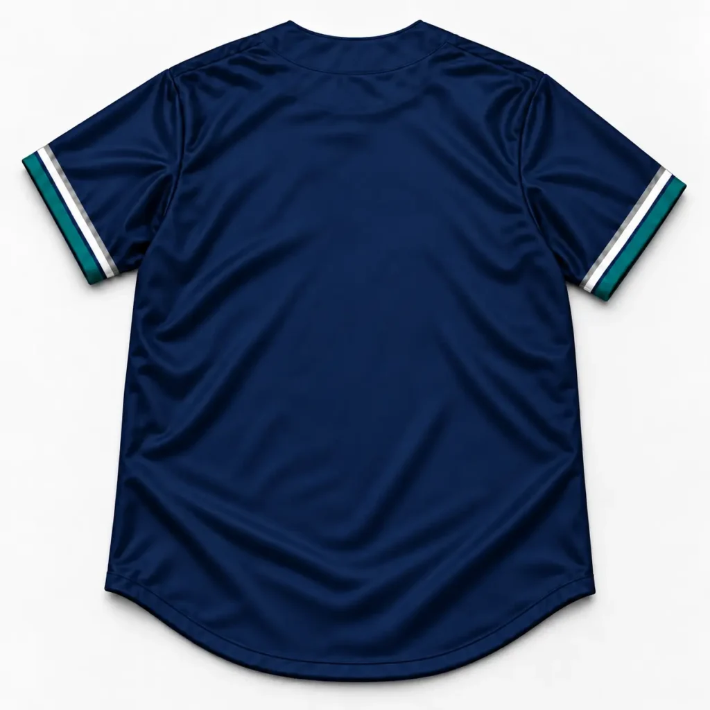 Seattle Navy and Teal Player Design Custom Baseball Jersey with Name and Number