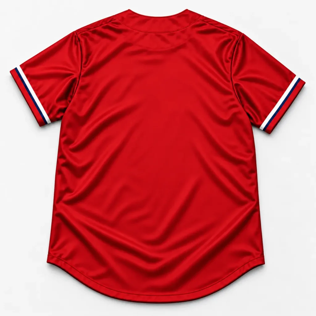 St. Louis Red and Navy Player Design Custom Baseball Jersey with Name and Number