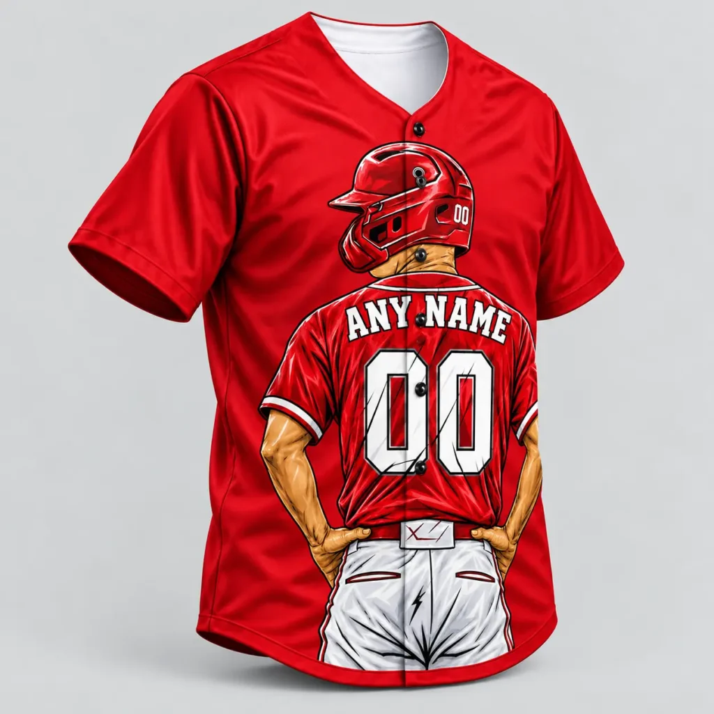 Cincinnati Red and White Player Design Custom Baseball Jersey with Name and Number