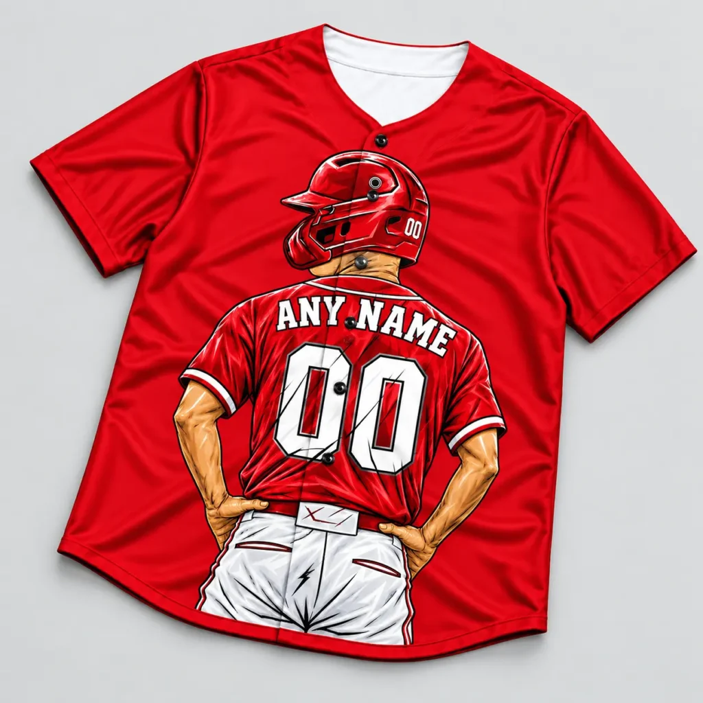 Cincinnati Red and White Player Design Custom Baseball Jersey with Name and Number