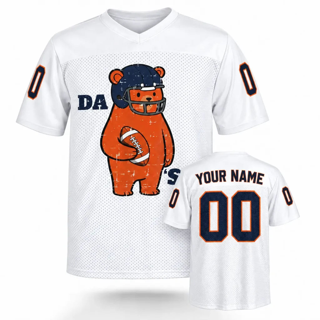 Da Bear Chicago Custom Football Jersey with Name and Number