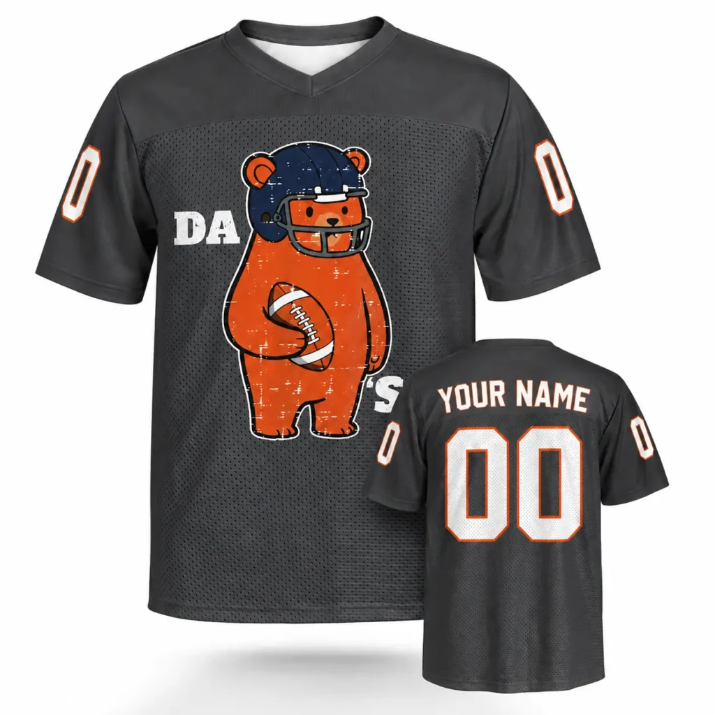 Da Bear Chicago Custom Football Jersey with Name and Number