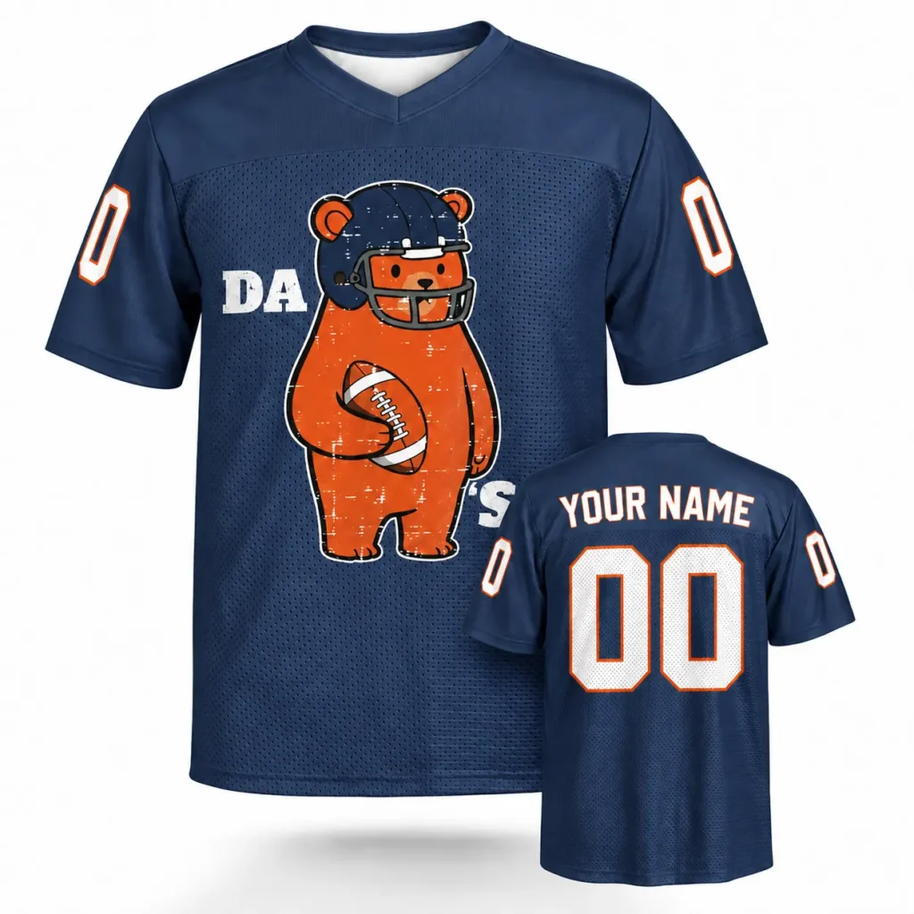 Da Bear Chicago Custom Football Jersey with Name and Number