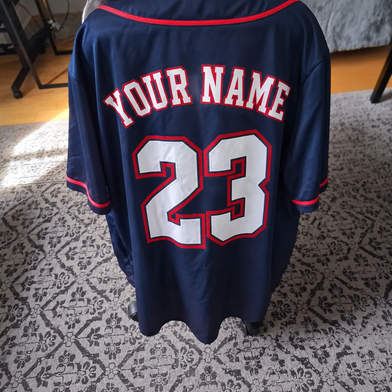 Baltimore Orange and Black Custom Baseball Jersey with Name and Number - Image 6