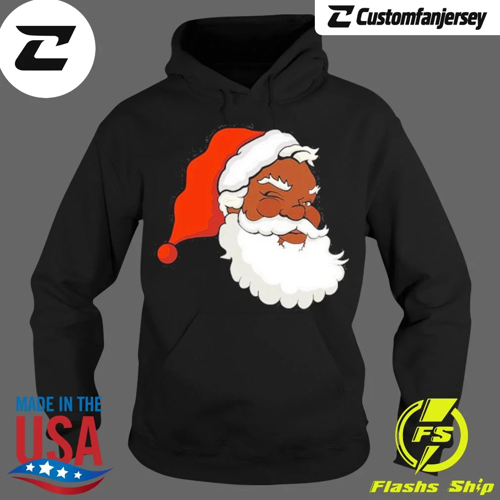 Black Santa Claus Christmas Hoodie - black Christmas hoodie