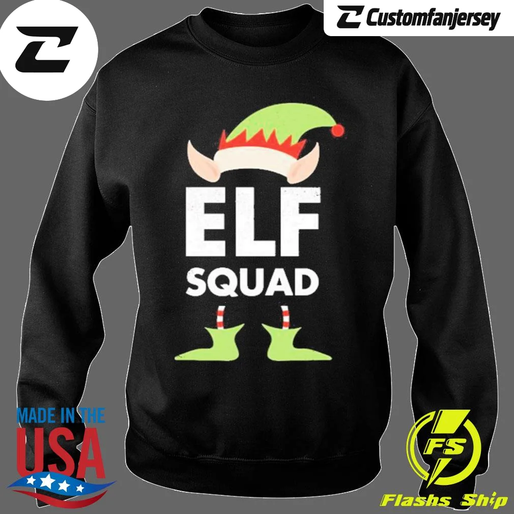 Christmas Joke Elf Sweatshirt - black Christmas sweatshirt