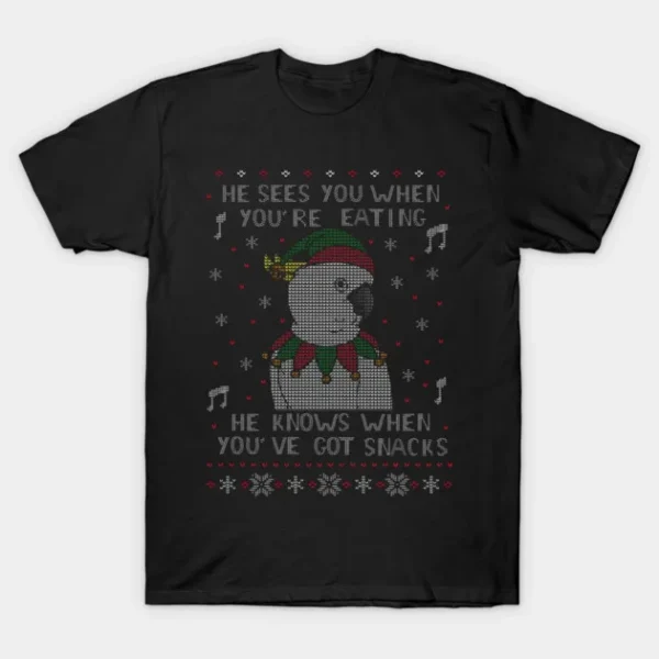 Christmas Snack Sulphur Crested Cockatoo T-Shirt