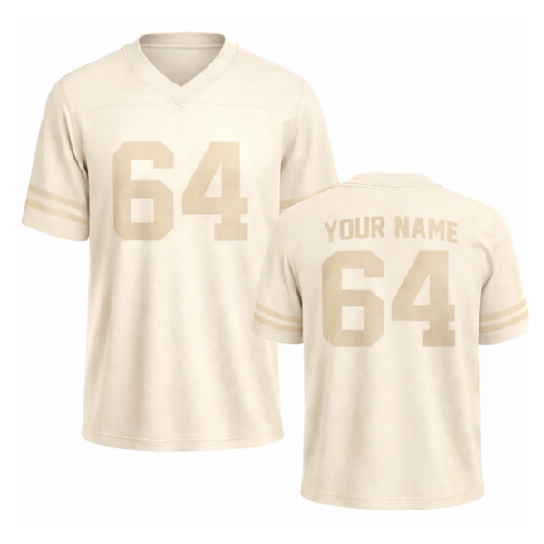 Custom Football Jersey 64 Benito Bowl, front view