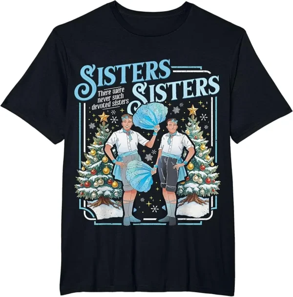 Devoted Sisters White Xmas Merry Christmas Snowflake Holiday T-Shirt