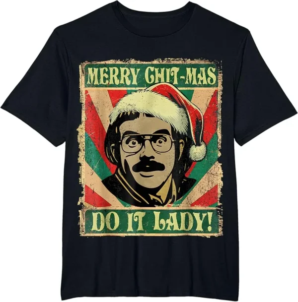 Do It Funny Chit-mas Christmas Santa Hat T-Shirt