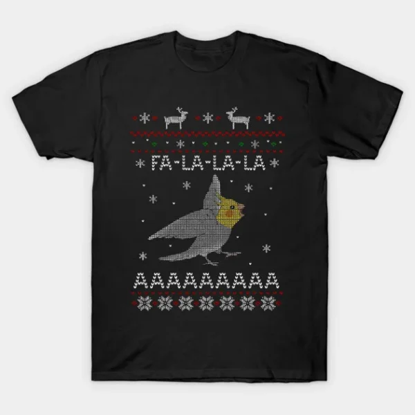 Fa La La Ugly Christmas Cockatiel Sweater T-Shirt
