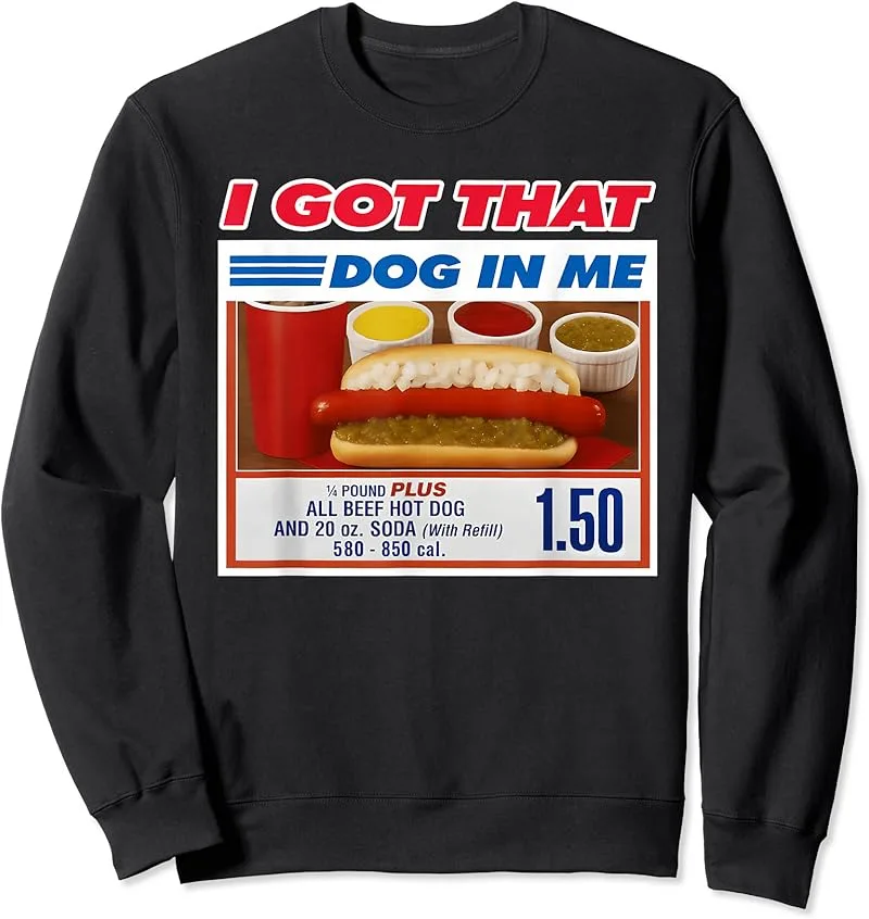 I Got That Dog In Me Funny Hotdog Christmas Ugly Style T-Shirt - view 2