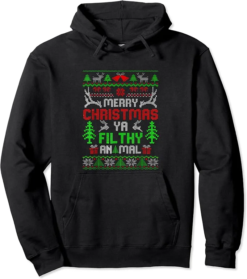 Merry Christmas Animal Filthy Ya Xmas Pajama T-Shirt - view 3