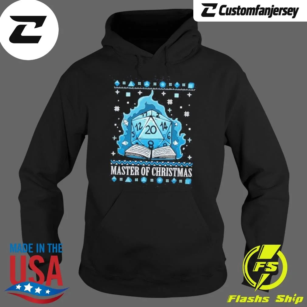 Merry Christmas Ugly Christmas Master Of Christmas 2024 Hoodie - black Christmas hoodie