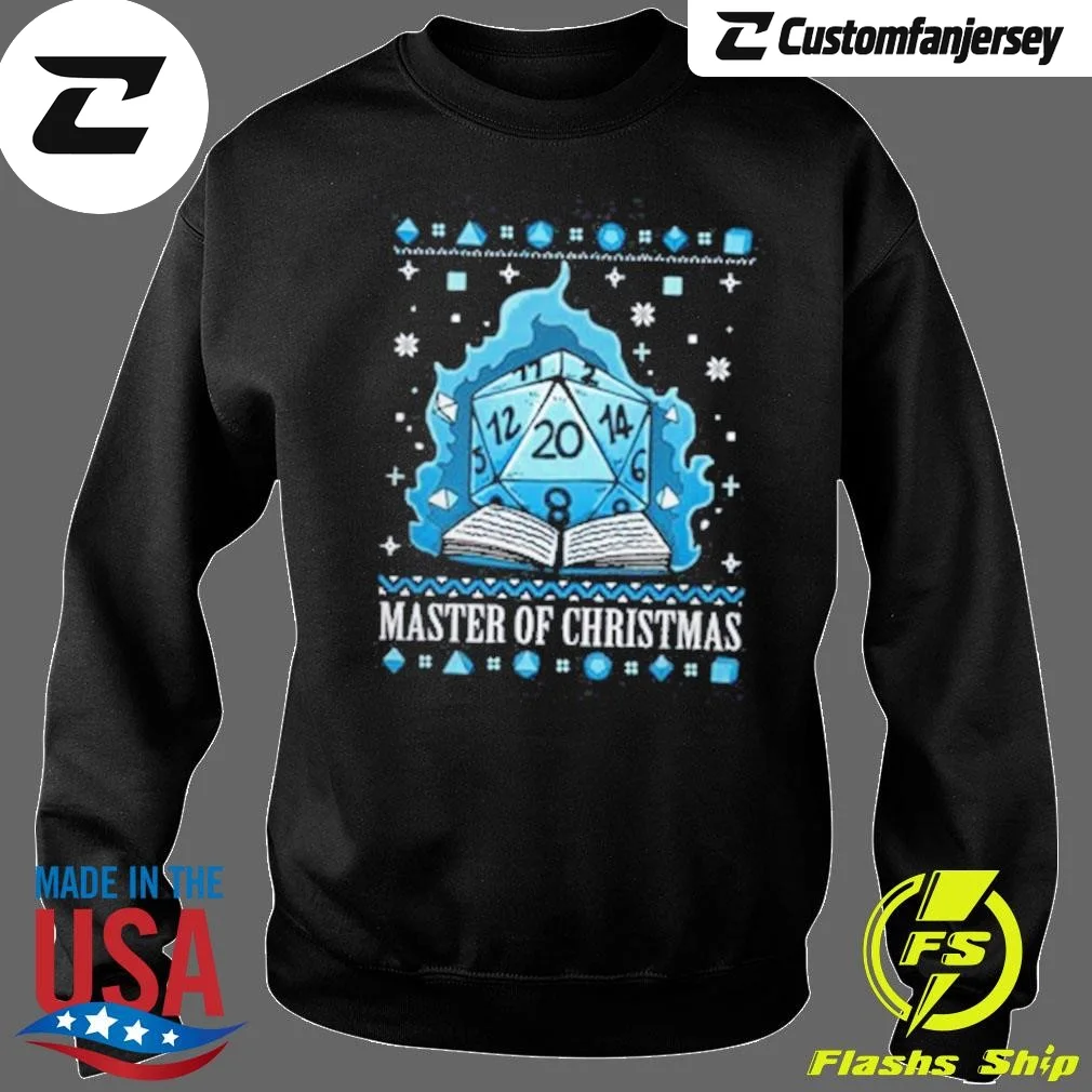 Merry Christmas Ugly Christmas Master Of Christmas 2024 Sweatshirt - black Christmas sweatshirt