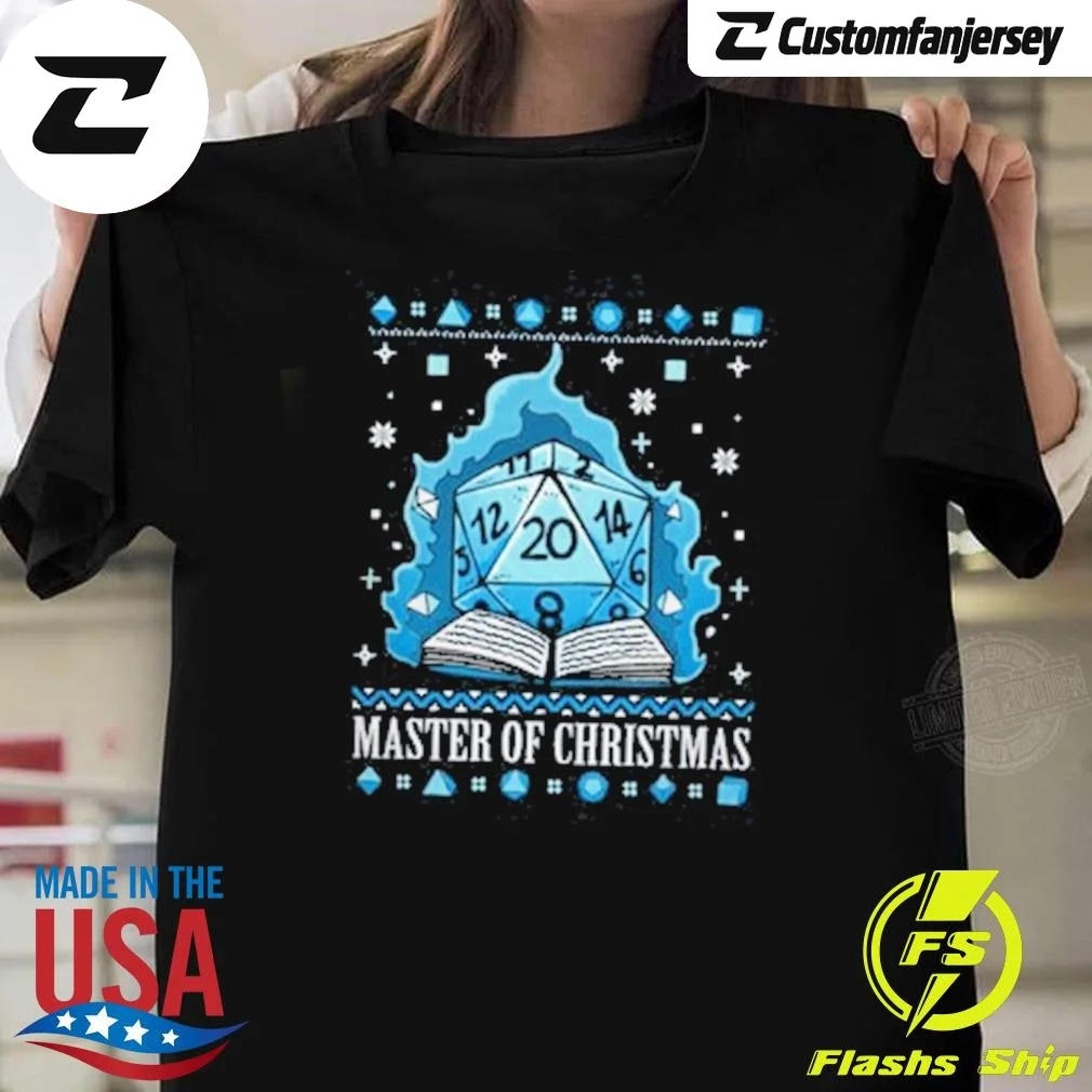 Merry Christmas Ugly Christmas Master Of Christmas 2024 T-Shirt - black Christmas shirt
