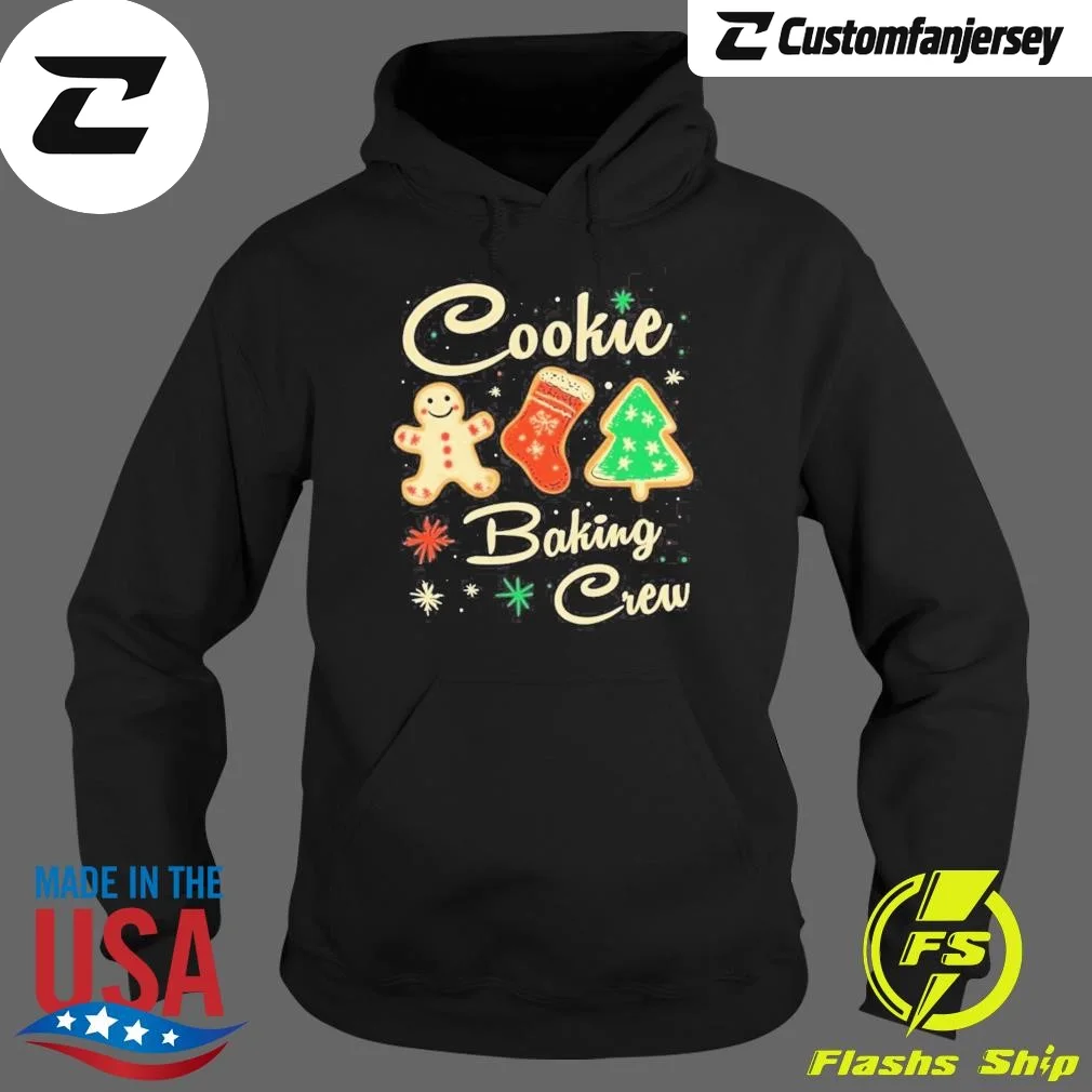 The Christmas Cookie Baking Crew Hoodie - black Christmas hoodie