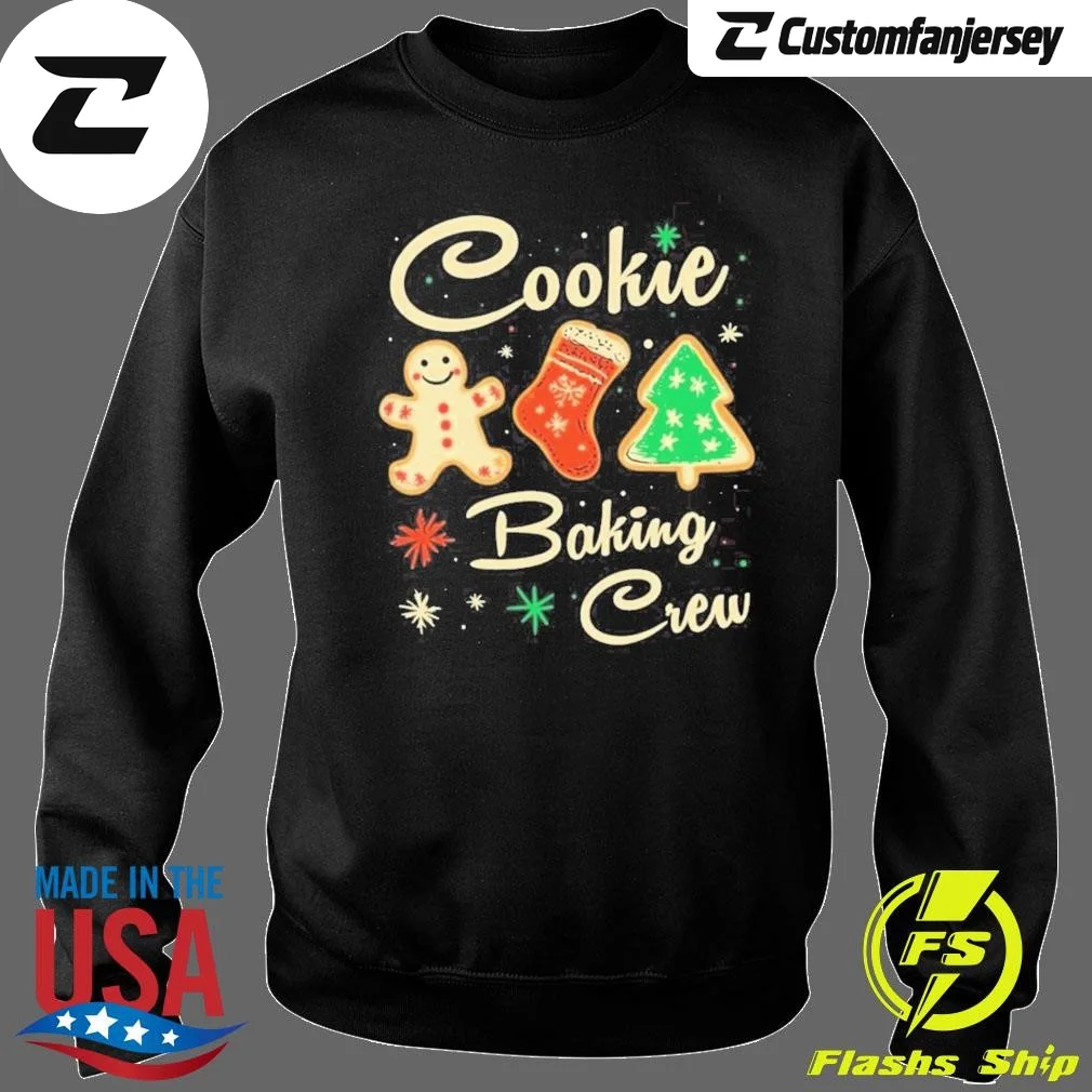 The Christmas Cookie Baking Crew Sweatshirt - black Christmas sweatshirt
