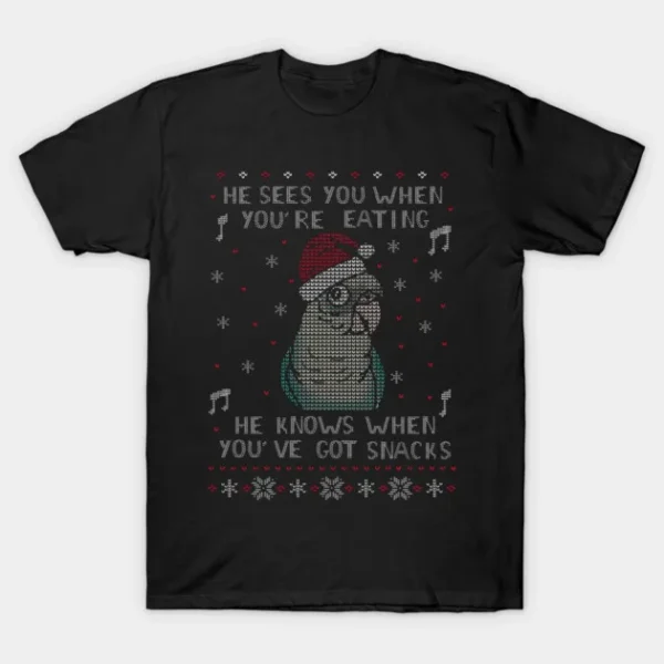 Ugly Christmas Cinnamon Turquoise Conure Snack Sweater T-Shirt